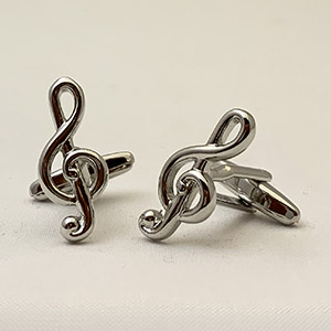 Cufflinks CUFFLINKS TRABLE CLEF<br/> 100% BRASS